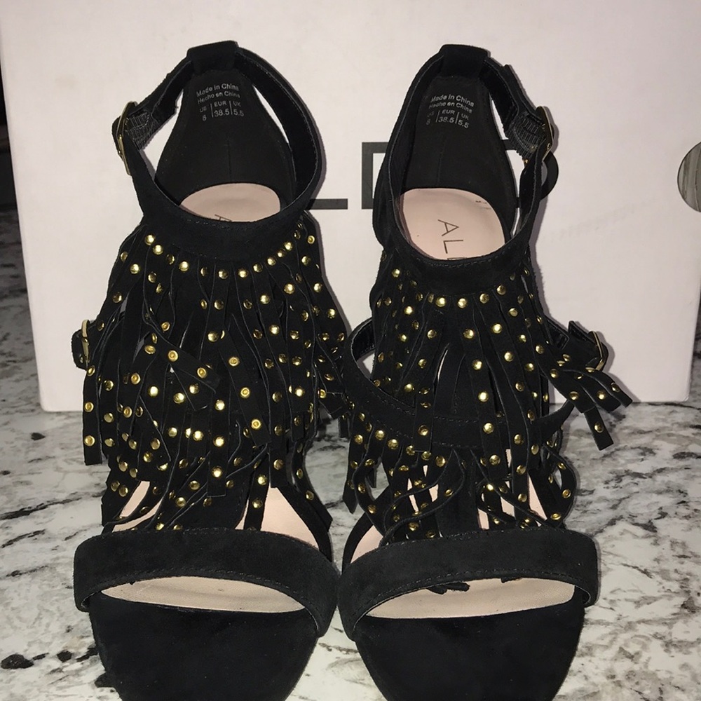 Black Suede Heels from ALDO
